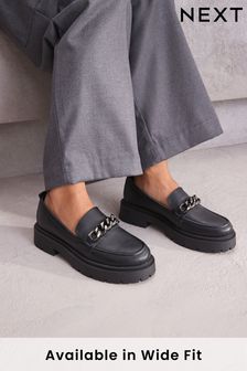 Pewter Silver Forever Comfort® Chunky Loafers (416622) | ￥5,830