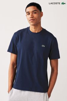 כחול כהה - Lacoste Relaxed Fit Cotton Jersey T-shirt (416886) | ‏277 ‏₪