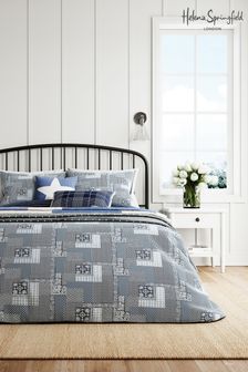 Helena Springfield Navy Paisley Patch Duvet Cover and Pillowcase Set (417041) | $40 - $87