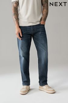 Blue Mid Straight Fit 100% Cotton Authentic Jeans (417589) | 103 SAR