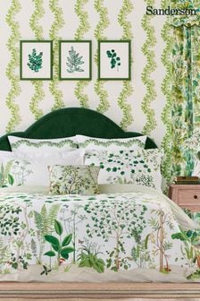 Sanderson Botanical Green Sycamore & Oak Duvet Cover and Pillowcase Set (417999) | OMR44 - OMR75