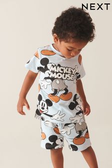 Azul - Conjunto de camiseta de manga corta y pantalón corto de Mickey (3 meses a 8 años) (419077) | 22 € - 28 €