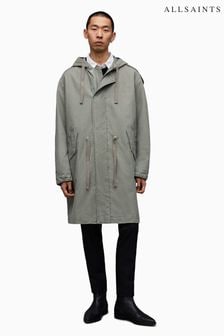 AllSaints Grey Comiso Parka Coat Jacket (419284) | $649