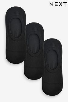 Black Invisible Trainer Socks 3 Pack (419500) | €11