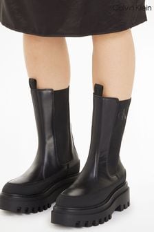 Черные ботинки на платформе с Chelsea Calvin Klein (419544) | €122