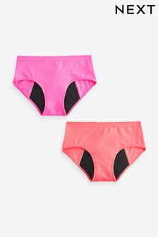 Rosa/naranja - Pack de 2 culottes menstruales para flujo abundante para adolescentes (7-16 años) (C419742) | 26 € - 30 €