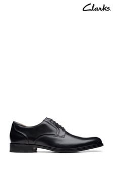 Clarks Black Leather Craftarlo Lace  Shoes (419789) | €114