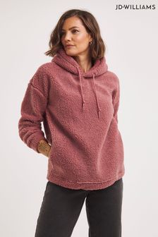 Jd Williams Borg-Kapuzensweatshirt, Rosa (419969) | 43 €