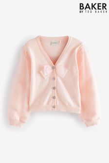 Cardigan Baker by Ted Baker rose à nœud en organza (41Q569) | €14 - €19