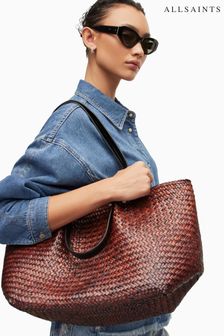 AllSaints Allington Straw Brown Tote (420078) | TRY 2.746