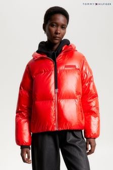 Tommy Hilfiger Red New York Gloss Puffer Jacket (420338) | €121