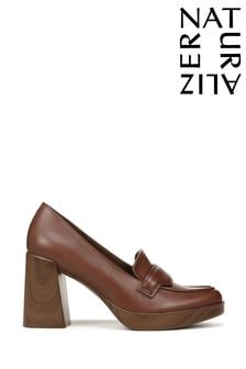 Brown - Rjavi usnjeni čevlji brez vezalk Naturalizer Genn Amble (420575) | €160