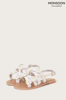 Monsoon White Daisy Strap Sandals (420706) | $36 - $39