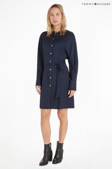 Tommy Hilfiger Blue Round Neck Shirt Dress (420790) | 138 €