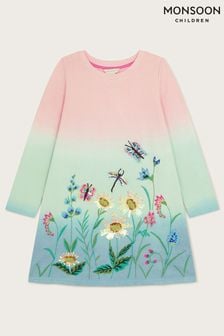 Monsoon Blue Floral Sweater Dress (420922) | OMR16 - OMR18