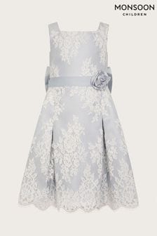 Monsoon Blue Pale Valeria Lace Dress (420937) | AED426 - AED497