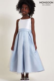 Monsoon Blue Anastasia Glitter Tulle Maxi Dress (420939) | €74 - €86