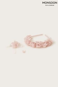 Monsoon Pink Ruffle Bridesmaid Accessory Set (420966) | $19