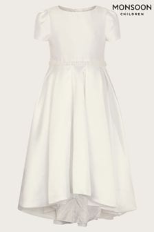 Monsoon Henrietta Pearl Belt White Dress (421076) | €71 - €84