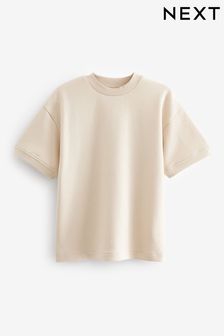 Natural Relaxed Fit Heavyweight T-Shirt (3-16yrs) (421170) | OMR3 - OMR5