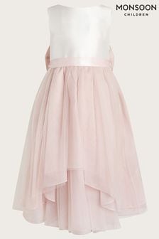 Monsoon Pink Olivia Organza Bridesmaid Dress (421344) | OMR31 - OMR36