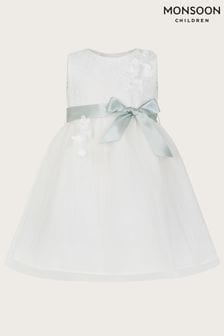 Monsoon White Frankie Baby Scuba Dress (421407) | 317 SAR - 352 SAR