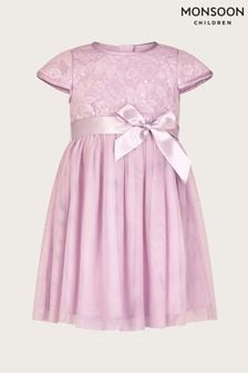 Monsoon嬰兒裝蕾絲亮片裝飾真實連衣裙 (421439) | NT$1,680 - NT$1,820
