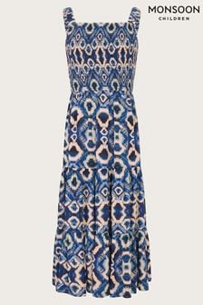 Monsoon Blue Batik Print Dress (421515) | €47 - €50