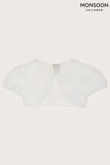 Monsoon Natural Pearl Tulle Cardigan (421555) | ￥5,280 - ￥5,990