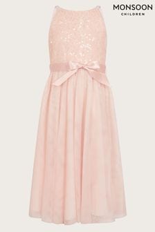 Monsoon Pink Lacey Sequin Truth Dress (421740) | R1,012 - R1,100