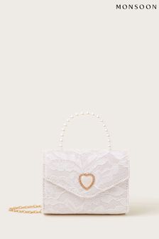 Monsoon Valeria Lace Pearl Heart Bag (421831) | Kč595