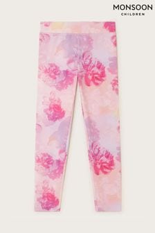 Monsoon Pink Digital Print Floral Leggings (421835) | €25 - €32