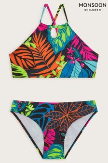 Monsoon Green Palm Print Bikini Set (421945) | KRW42,700 - KRW47,000