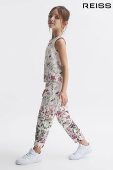 Reiss Pink Print Kemi Senior Floral Print Vest (421973) | kr401