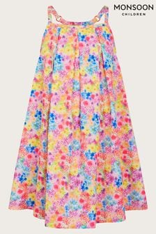 Monsoon Pink Ditsy Floral Swing Dress (422215) | $48 - $57