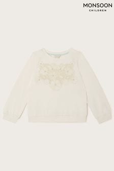 Monsoon Natural Pearly Floral Sweatshirt (422326) | AED170 - AED199