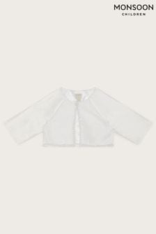 Monsoon White Pearl Trim Communion Jacket (422386) | €58 - €62