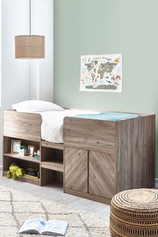 Ashton Wood Effect Storage Cabin Bed (422542) | €675