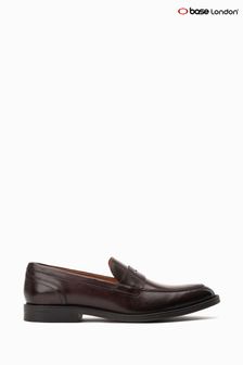 Base London Kennedy Slip-On Penny Brown Loafers