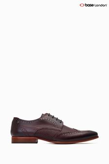 Base London Red Falcone Lace-Up Brogue Shoes