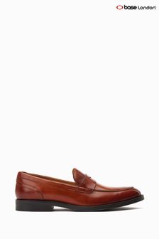 Base London Kennedy Slip On Penny Brown Loafers