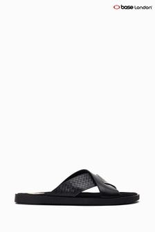 Base London Astro Slip-On Black Sandals (422884) | Kč1,785