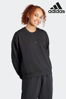 adidas Black Sportswear All Szn Fleece Loose Sweatshirt (423206) | SGD 77