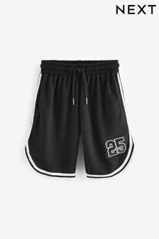 Black Mesh Basketball Style Shorts (3-16yrs) (423234) | €13 - €20