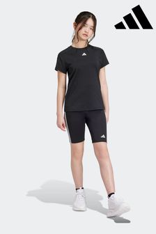 adidas Black Kids Train Essentials T-Shirt and Shorts Set (423482) | $40