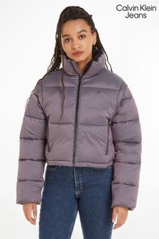 Calvin Klein Jeans Kurzer 2-in-1-Steppmantel, Violett (425376) | 176 €