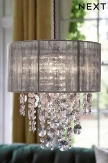 Grey Palazzo Easy Fit Pendant Lamp Shade
