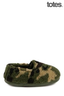 Totes Green Short Full Back Slippers (426846) | $24