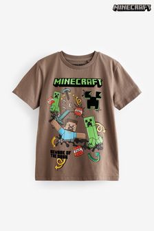 Brown Licensed Minecraft Gaming T-Shirt (4-16yrs) (426962) | €11.50 - €15