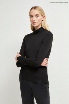 French Connection Venitia Jersey Split Cuff Top
